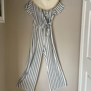 One piece long jump suit